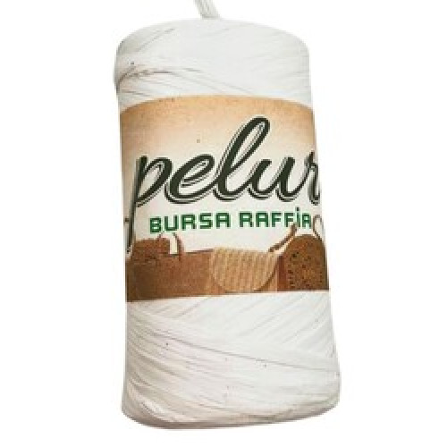 Bursa Raffia No:1 Beyaz Renk