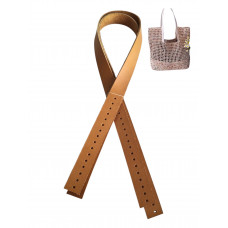 Gerçek Deri Nez Sap 63x2 cm Camel Renk