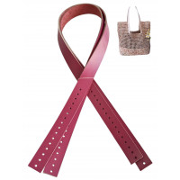 Gerçek Deri Nez Sap 63x2 cm Fuşya Renk