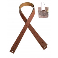 Gerçek Deri Nez Sap 63x2 cm Taba Renk