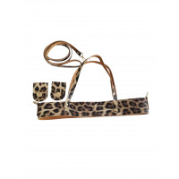Suni Deri Leopar Renk Lina Set 