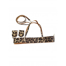 Suni Deri Leopar Renk Lina Set 