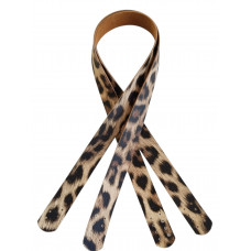 Suni Deri Leopar Renk 70X2.3 cm Çift Sap