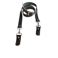 Gerçek Deri Ayarlı Sap Siyah Renk Gümüş Metal 2.3x130 Gerçek Deri Ayarlı Sap Siyah Renk Gümüş Metal 2.3x130
