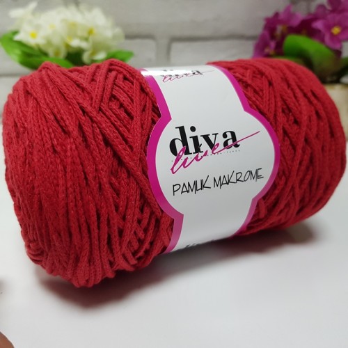 Diva Cotton Makrome Kımızı No:2126