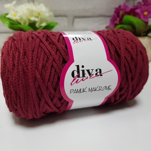 Diva Cotton Makrome Bordo No:999