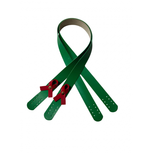 Suni Deri Fiyonklu 70X2.3 cm Çift Sap