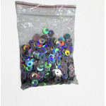 Gümüş Gökkuşağı Renk Pul 10 mm 40 Gram