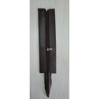 Suni Derili  Fermuar 28 cm Kahve Renk