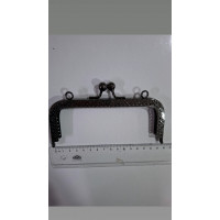  Dikdörtgen Çanta Klipsi 15 cm Antrasit Renk 