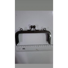  Dikdörtgen Çanta Klipsi 15 cm Antrasit Renk 