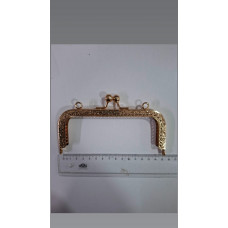 Dikdörtgen Çanta Klipsi 15 cm Gold Renk 