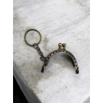 5 cm Anahtarlıklı Cüzdan Klipsi Antik Metal