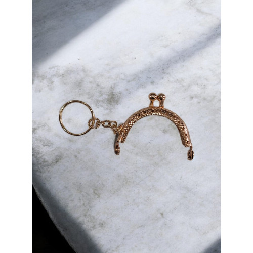 5 cm Anahtarlıklı Cüzdan Klipsi Gold Metal