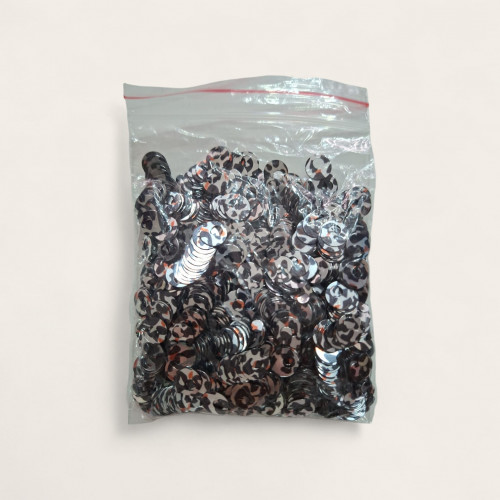 Leopar Gümüş Pul 10 mm 40 Gram