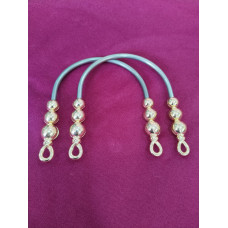 Sarımlı Light Gold Metal Çanta Sapı Çift  