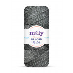Moly PP Kristal Simli Polyester İp Koyu Gri NO 67