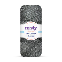 Moly PP Kristal Simli Polyester İp Koyu Gri NO 67 Moly PP Kristal Simli Polyester İp Koyu Gri NO 67