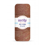 Moly PP Kristal Simli Polyester İp Kahve Renk No:205
