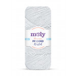 Moly PP Kristal Simli Polyester İp Beyaz Renk No:1