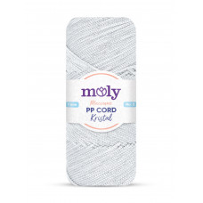 Moly PP Kristal Simli Polyester İp Beyaz Renk No:1