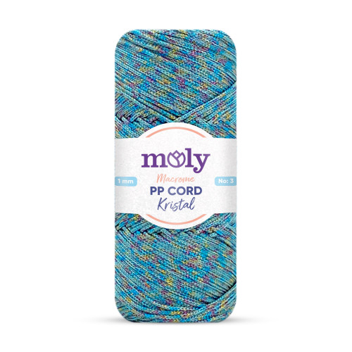 Moly PP Kristal Simli Polyester İp Su Yeşili Renk No:1168