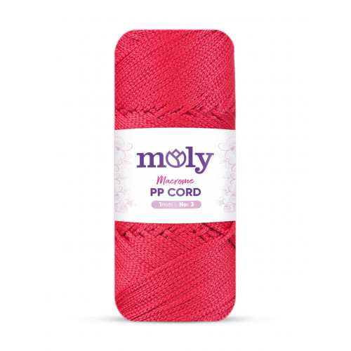 Moly PP Cord Macrome No3 Kod:105 Koyu Kırmızı