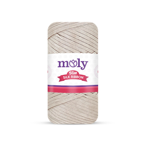 Moly Slim Silk Ribbon Açık Bej No:30