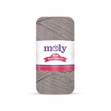 Moly Slim Silk Ribbon vizon No:40