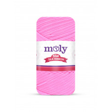 Moly Slim Silk Ribbon Pembe No:74