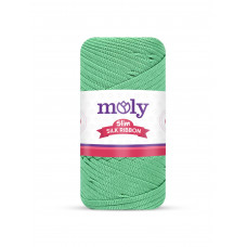 Moly Slim Silk Ribbon  Elma Yeşili No:171