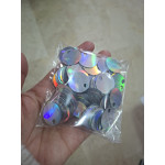 Gümüş Gökkuşağı  Renk Pul 20mm 40 Gram