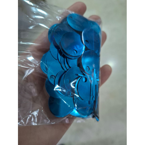 Saks Mavi Renk Pul 20mm 40 Gram