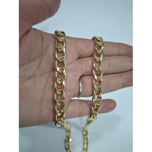 100 cm Yassı Zincir Gold